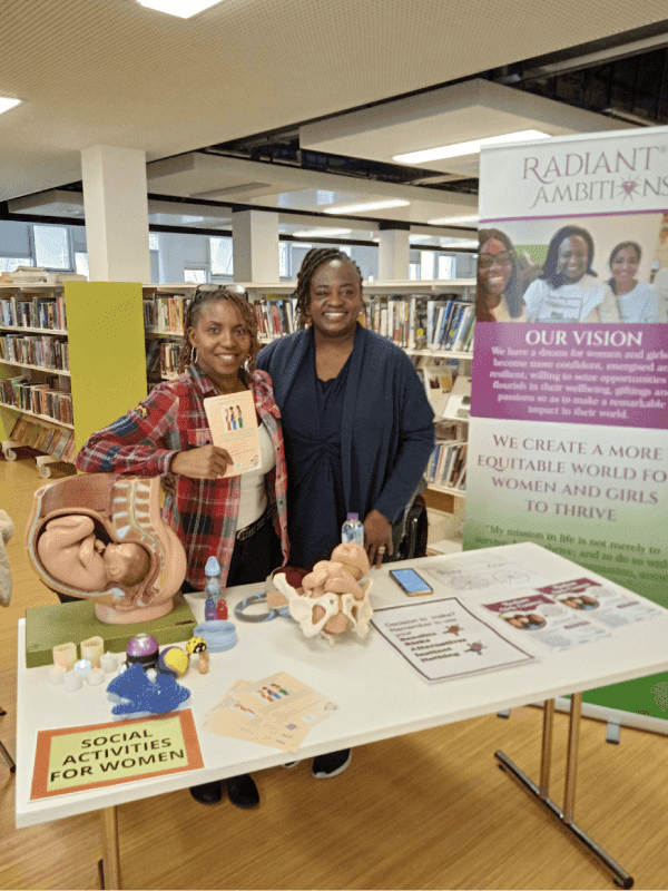 Karen Gasper at library